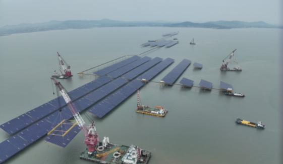 中电建青岛即墨海上光伏项目（一期）成功并网发电