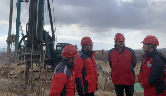 尹展总经理到烟威1000千伏特高压线路工程调研督导