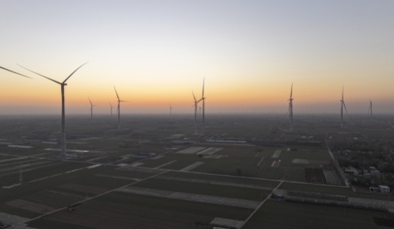 中电冠县风电场项目送电成功