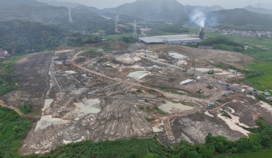 宁绍1000千伏变电站新建工程四通一平工程正式开工