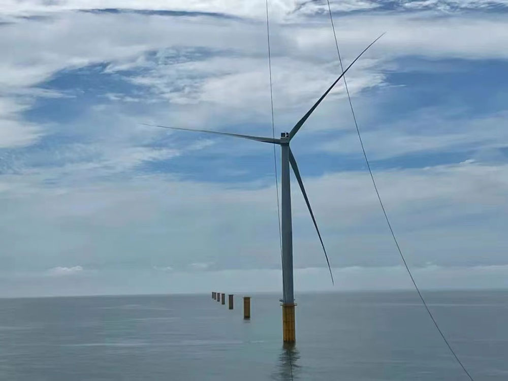 华润电力苍南#1海上风电项目全部单桩基础施工完成